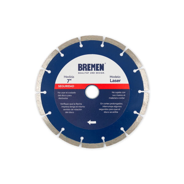 BR4529-DISCO DIAM. BREMEN® 7" SECO (LASER)