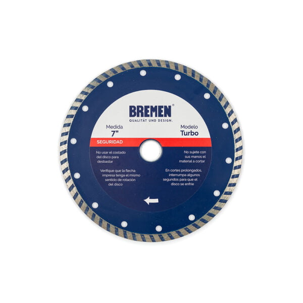 BR4530-DISCO DIAM. BREMEN® 7" COMBINADO (TURBO)